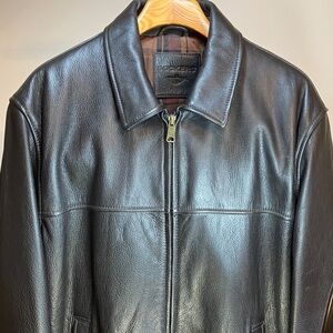 Dockers Brown Leather Men's Jacket
